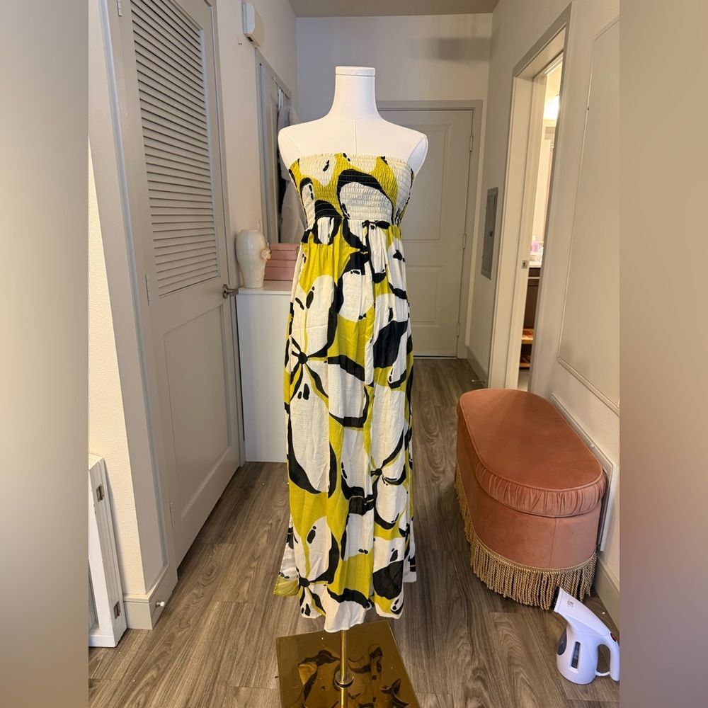 Kenzie Parrott x Anthropologie Sheer Maxi Cover Up Dress XS Resort Vacation - Picture 8 of 9